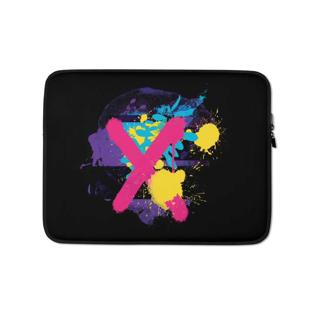 13″ Abstract Series 01 Laptop Sleeve Black by Design Express