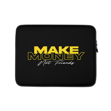 13″ Make Money Not Friends Typography Laptop Sleeve by Design Express