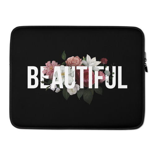 15″ Beautiful Flower Laptop Sleeve by Design Express