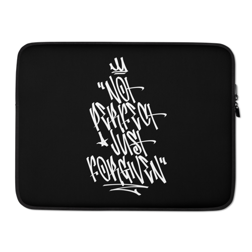 15″ Not Perfect Just Forgiven Graffiti (motivation) Laptop Sleeve by Design Express