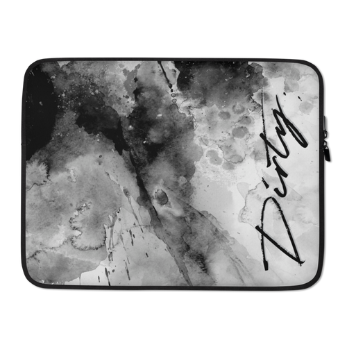 15″ Dirty Abstract Ink Art Laptop Sleeve by Design Express