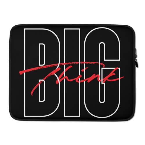 15″ Think BIG (Bold Condensed) Laptop Sleeve by Design Express