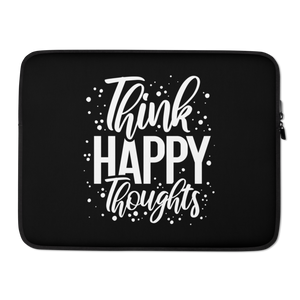 15″ Think Happy Thoughts Laptop Sleeve by Design Express