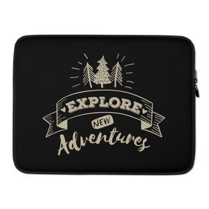 15″ Explore New Adventures Laptop Sleeve by Design Express