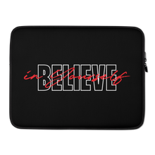 15″ Believe in yourself Typography Laptop Sleeve by Design Express