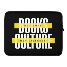 15″ Books not Guns, Culture not Violence Laptop Sleeve by Design Express