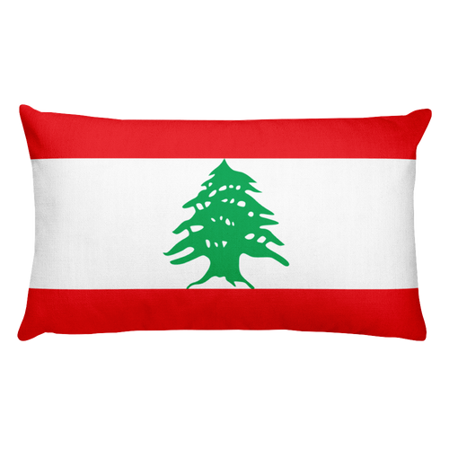 Default Title Lebanon Flag Allover Print Rectangular Pillow Home by Design Express