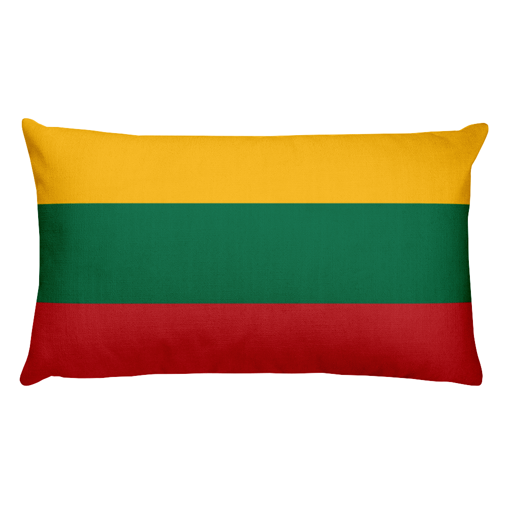 Default Title Lithuania Flag Allover Print Rectangular Pillow Home by Design Express