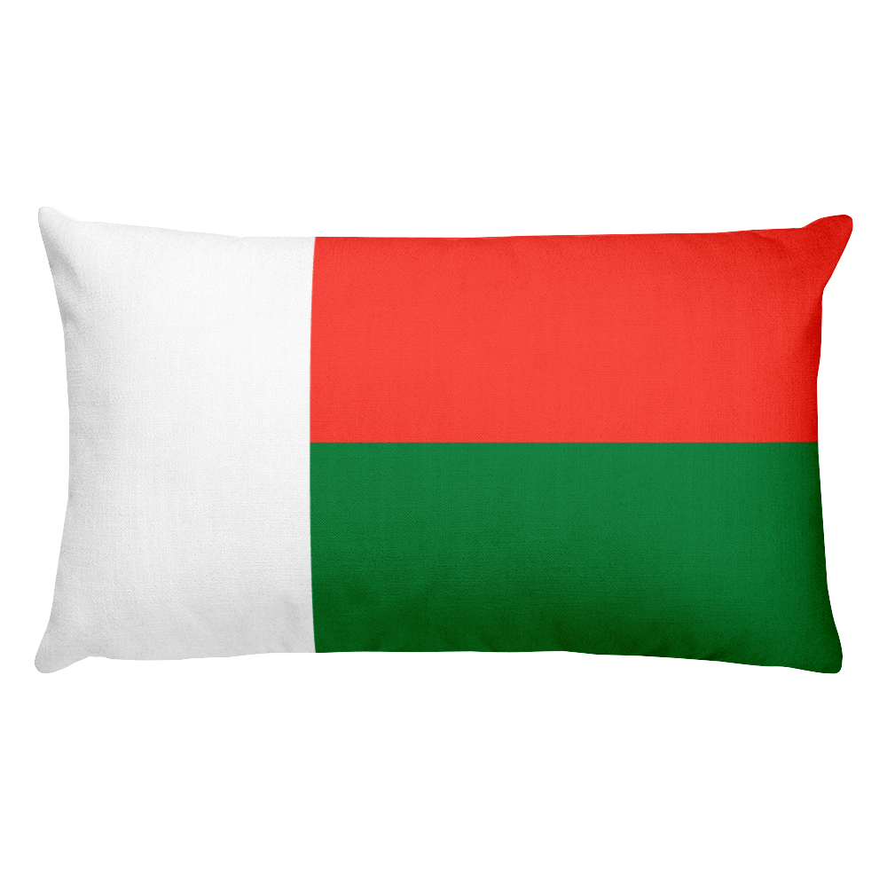 Default Title Madagascar Flag Allover Print Rectangular Pillow Home by Design Express