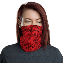 Default Title Red Rose Pattern Neck Gaiter Masks by Design Express