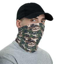 High contrast Dark Khaki Camo Neck Gaiter Masks by Design Express