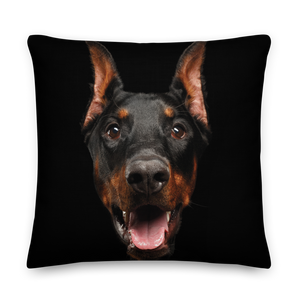 22×22 Doberman Premium Pillow by Design Express