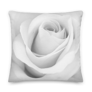 White Rose Square Premium Pillow by Design Express