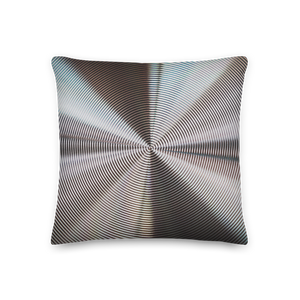 18×18 Hypnotizing Steel Square Premium Pillow by Design Express