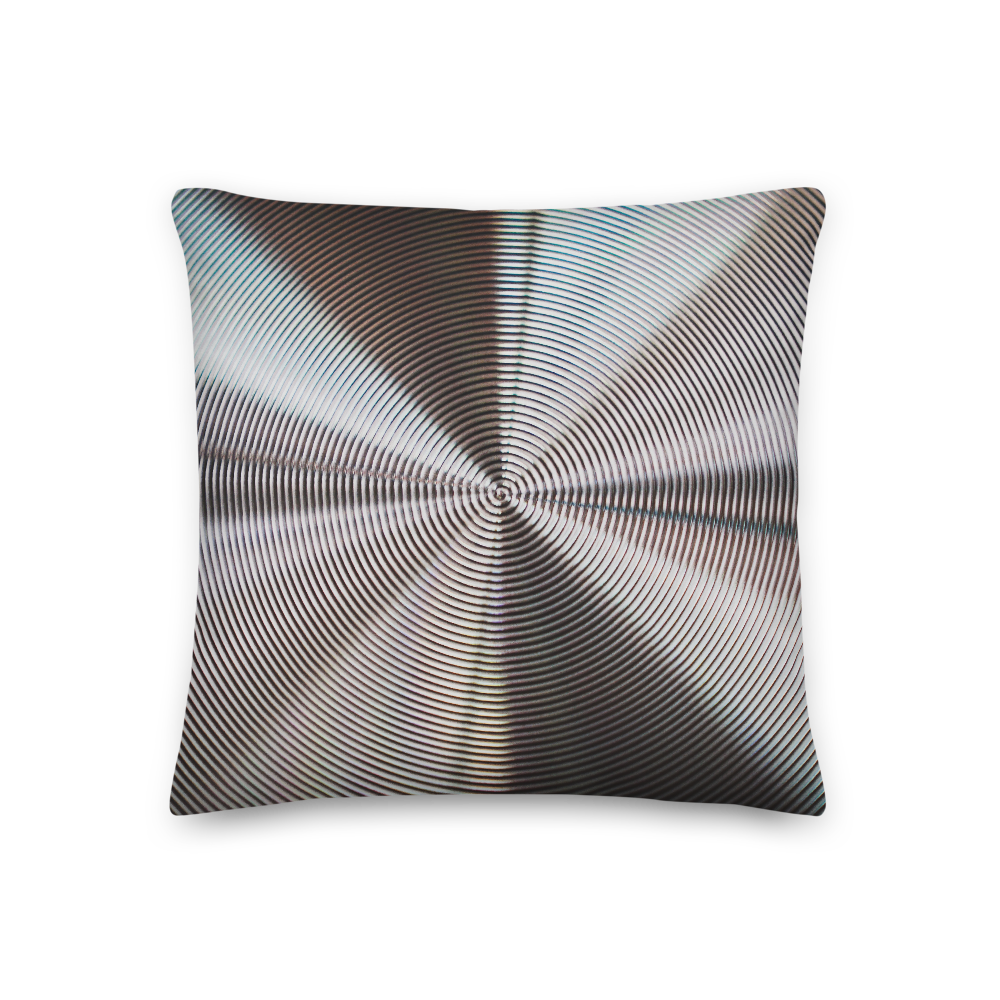 18×18 Hypnotizing Steel Square Premium Pillow by Design Express