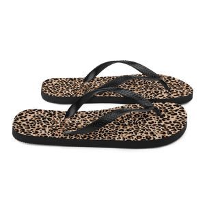 Golden Leopard Flip-Flops by Design Express