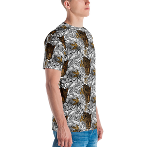 Leopard Head Men's T-shirt by Design Express