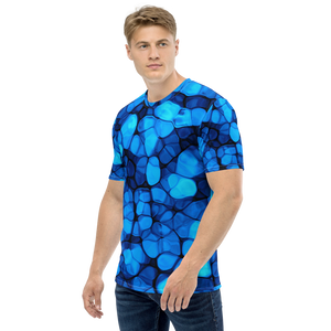 Crystalize Blue Men's T-shirt by Design Express