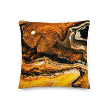 Yellow Orange Abstract Premium Pillow by Design Express