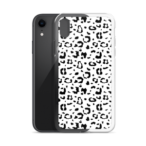 Black & White Leopard Print iPhone Case by Design Express