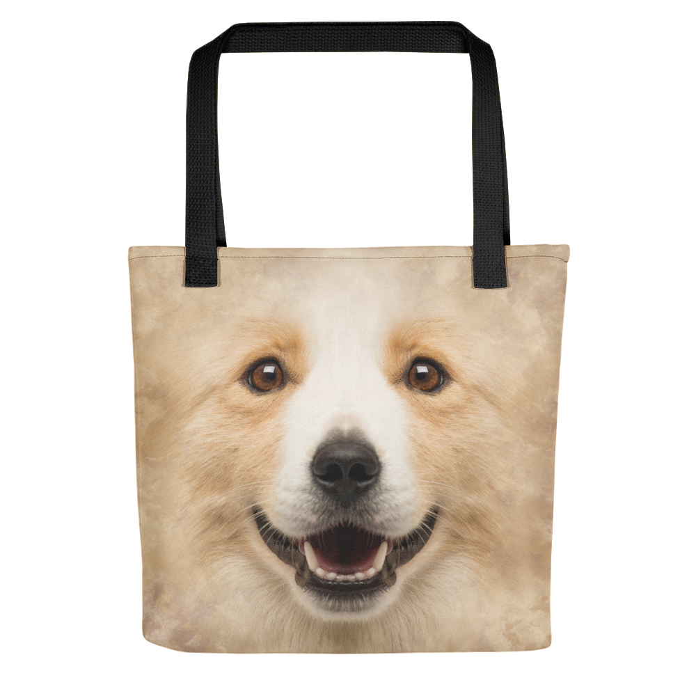 Default Title Border Collie Dog Tote bag by Design Express