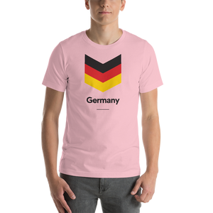 Pink / S Germany "Chevron" Unisex T-Shirt by Design Express