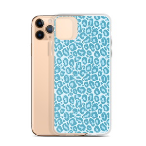 Teal Leopard Print iPhone Case by Design Express