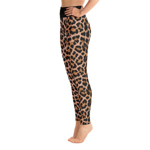 Leopard "All Over Animal" 2 Yoga Leggings by Design Express