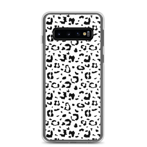 Samsung Galaxy S10 Black & White Leopard Print Samsung Case by Design Express