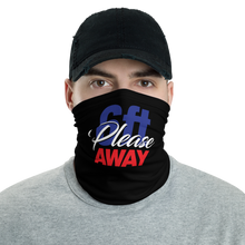 Default Title 6ft Please Away Blue Red Neck Gaiter Masks by Design Express