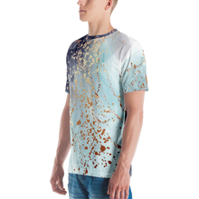 Soft Blue Gold Men's T-shirt by Design Express