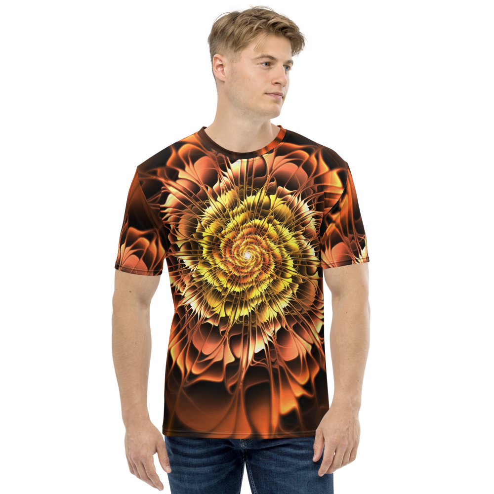 XS Abstract Flower 01 Men's T-shirt by Design Express