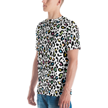 Color Leopard Print Men's T-shirt by Design Express