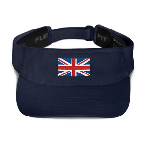 Navy United Kingdom Flag "Solo" Visor by Design Express