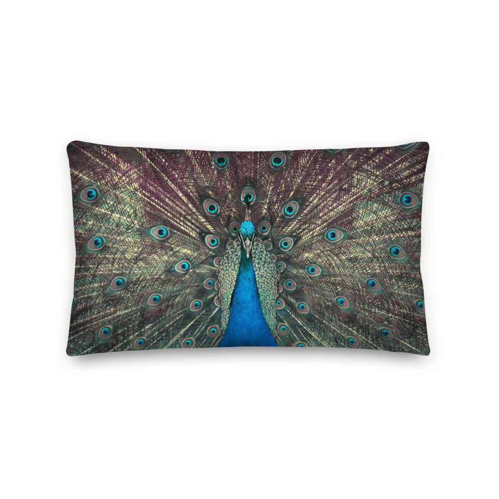 20×12 Peacock Premium Pillow by Design Express