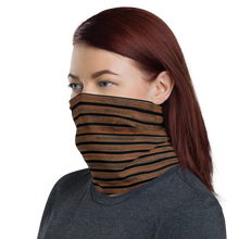 Horizontal Brown Wood Neck Gaiter Masks by Design Express