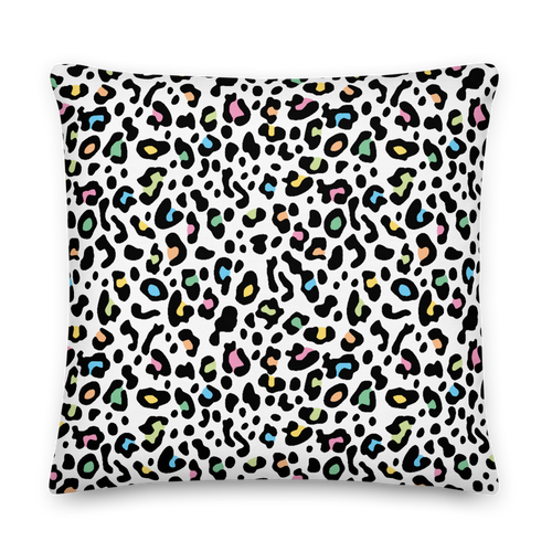 22×22 Color Leopard Print Premium Pillow by Design Express