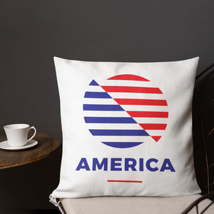 America "The Rising Sun" Square Premium Pillow by Design Express