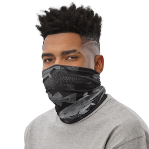 Grey Black Catfish Neck Gaiter by Design Express