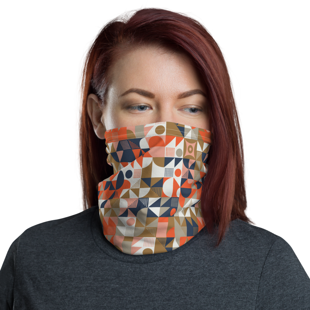 Default Title Mid Century Pattern Neck Gaiter by Design Express