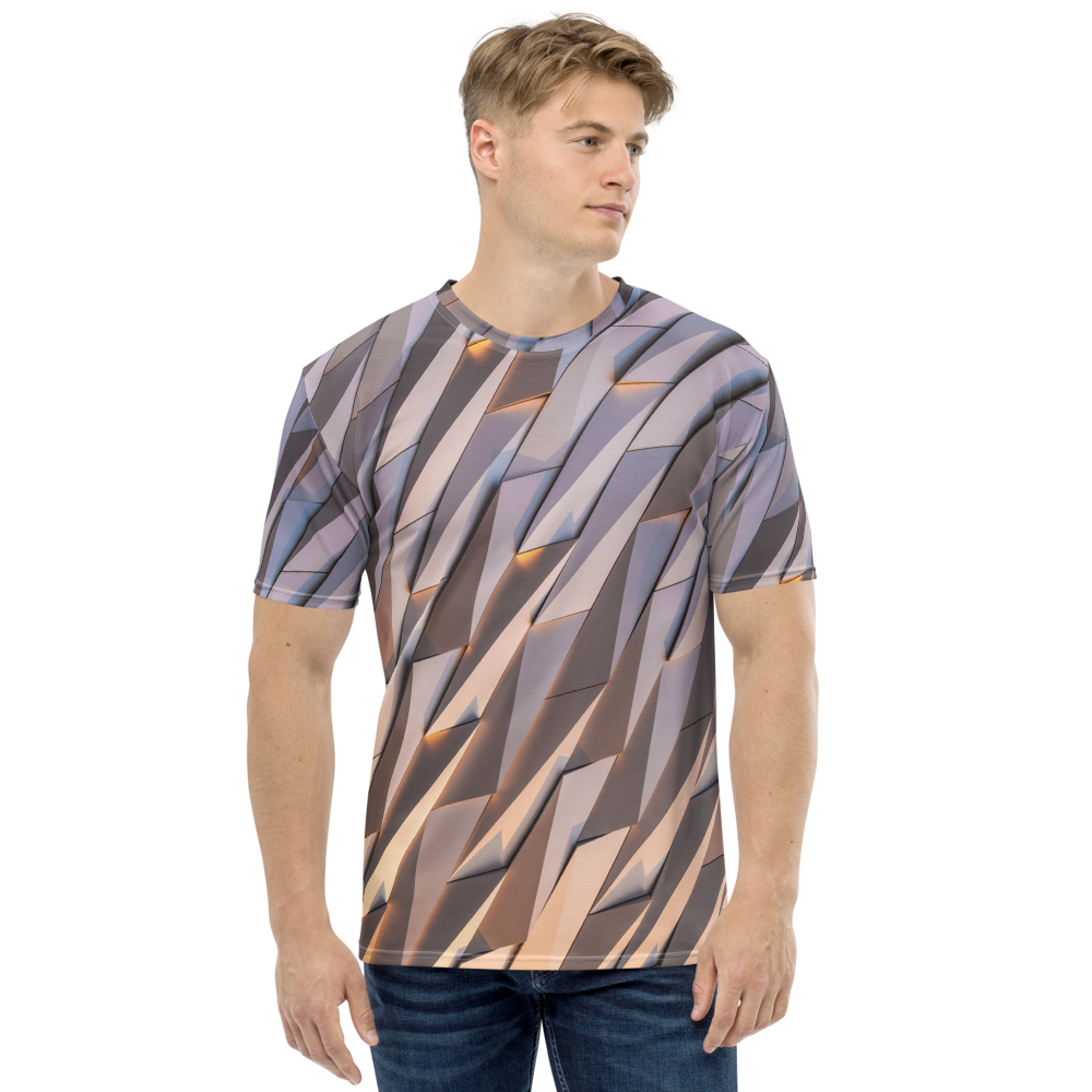 XS Abstract Metal Men's T-shirt by Design Express