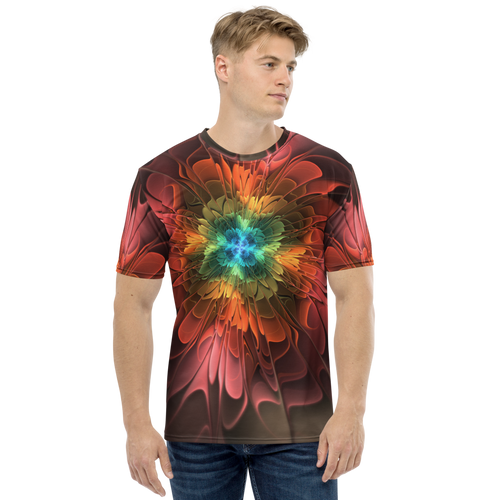 XS Abstract Flower 03 Men's T-shirt by Design Express