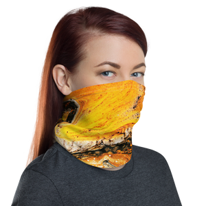 Yellow Orange Abstract Neck Gaiter Masks by Design Express