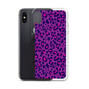 Purple Leopard Print iPhone Case by Design Express