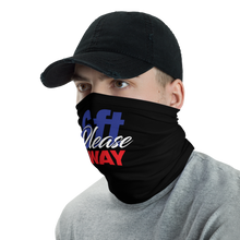 6ft Please Away Blue Red Neck Gaiter Masks by Design Express