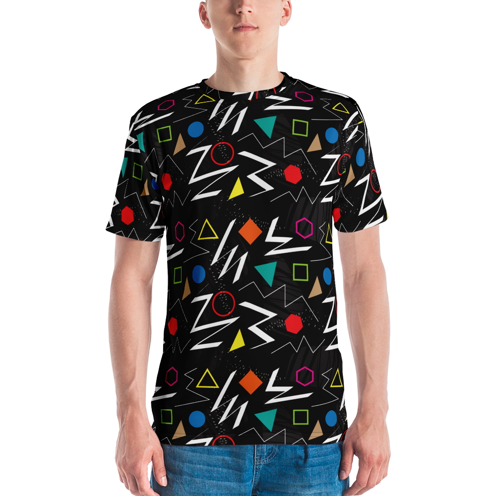 XS Mix Geometrical Pattern Men's T-shirt by Design Express