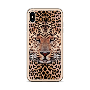 Leopard Face iPhone Case by Design Express