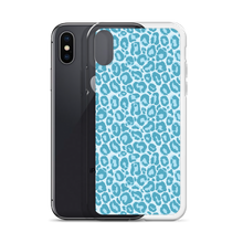 Teal Leopard Print iPhone Case by Design Express