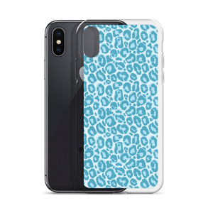 Teal Leopard Print iPhone Case by Design Express