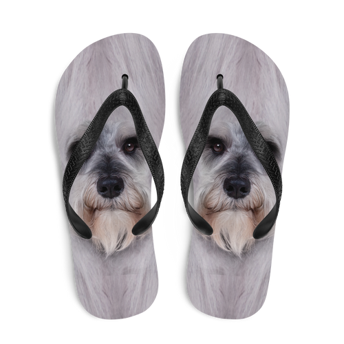 Schnauzer Dog Flip-Flops by Design Express